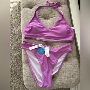 Cupshe Purple Bikini Set